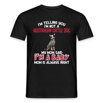 Bouvier australien - T-shirt homme - noir - Devant - AI Model Male 178 light (178cm)