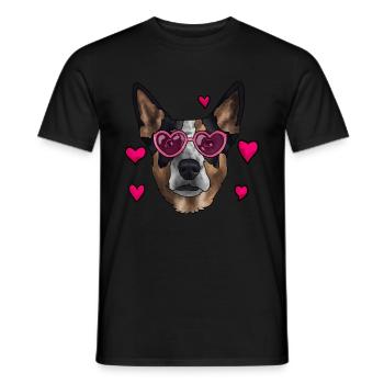 Bouvier australien - T-shirt homme - noir - Devant - AI Model Male 178 light (178cm)