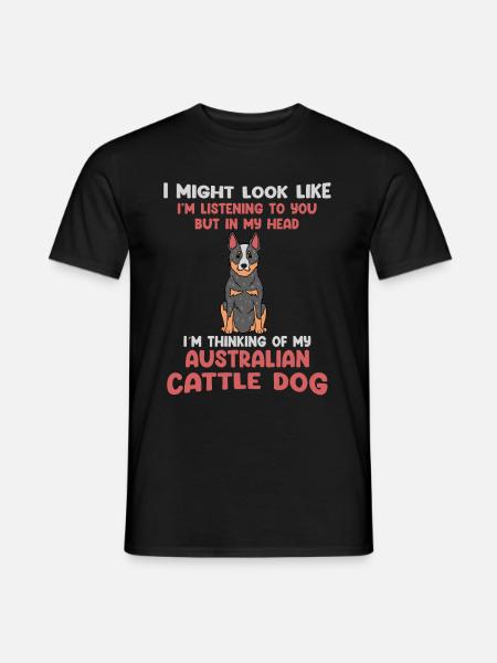 Australian Cattle Dog - Men's T-Shirt - black
