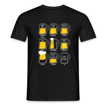 Lustiges Bier - Männer T-Shirt - Schwarz - Vorne - AI Model Male 178 light (178cm)