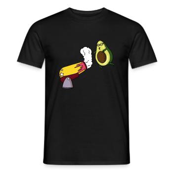Avocado Circus Cannon - Men's T-Shirt - black - Front - AI Model Male 178 light (178cm)
