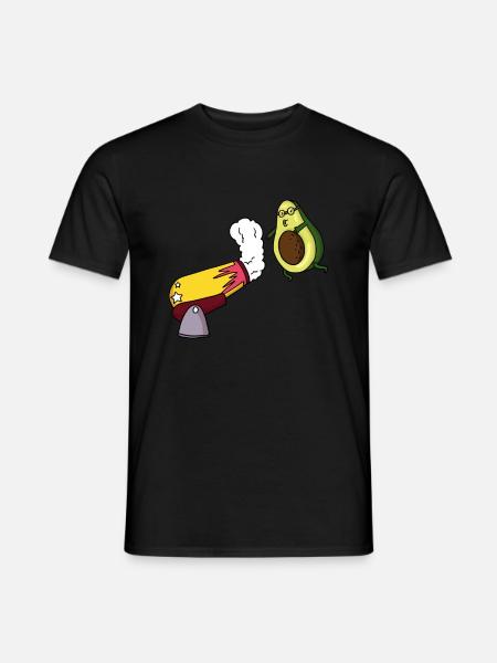 Avocado Circus Cannon - Men's T-Shirt - black