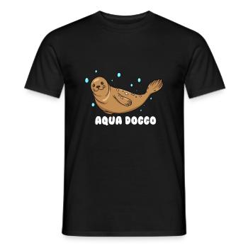 Aqua Doggo - T-shirt homme - noir - Devant - AI Model Male 178 light (178cm)
