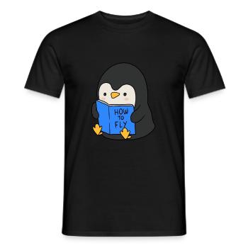 Comment voler - T-shirt homme - noir - Devant - AI Model Male 178 light (178cm)