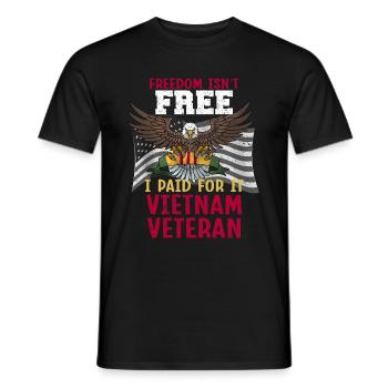 Vétéran du Vietnam - T-shirt homme - noir - Devant - AI Model Male 178 light (178cm)