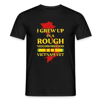Vétéran du Vietnam - T-shirt homme - noir - Devant - AI Model Male 178 light (178cm)