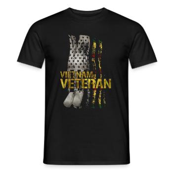 Vétéran du Vietnam - T-shirt homme - noir - Devant - AI Model Male 178 light (178cm)