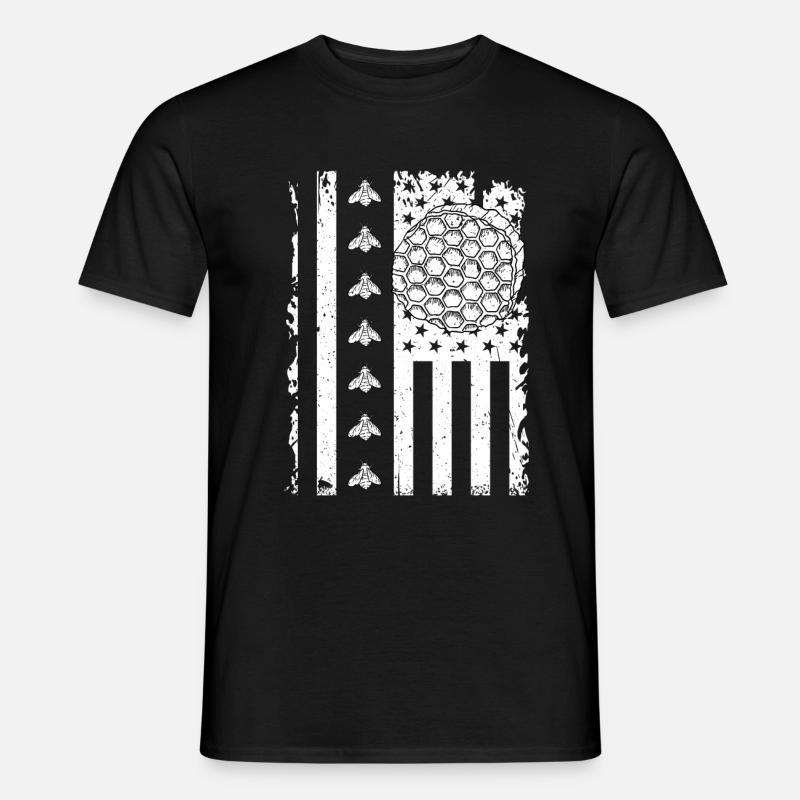 Imker Bienen Geschenk - Männer T-Shirt - Schwarz