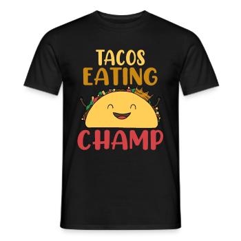 Tacos - Men's T-Shirt - black - Front - AI Model Male 178 light (178cm)