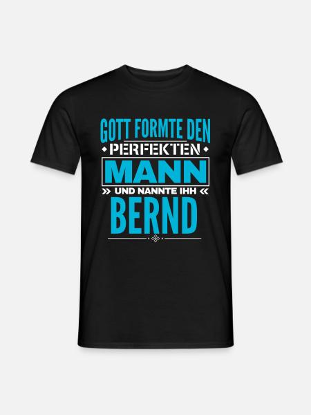 Bernd Name Design - Männer T-Shirt - Schwarz