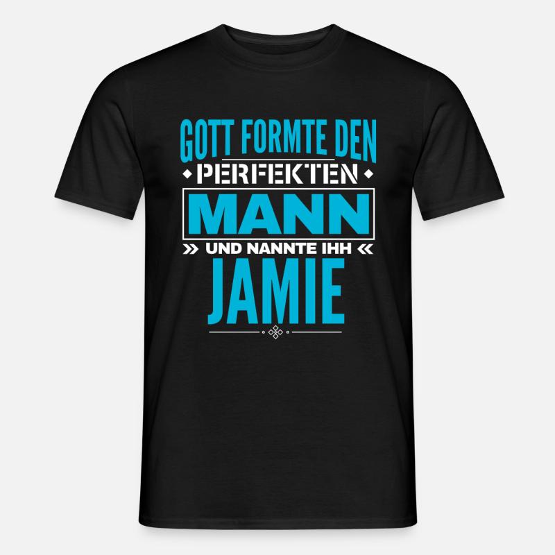 Jamie Name Design - Männer T-Shirt - Schwarz