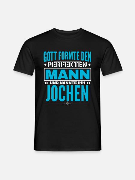 Jochen Name Design - Männer T-Shirt - Schwarz