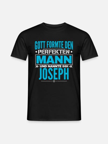 Joseph Name Design - Männer T-Shirt - Schwarz