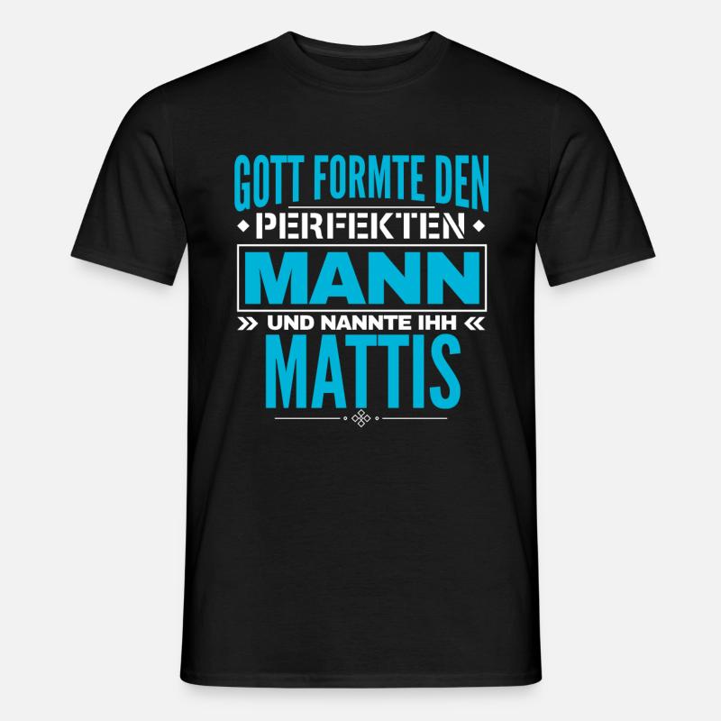 Mattis Name Design - Männer T-Shirt - Schwarz
