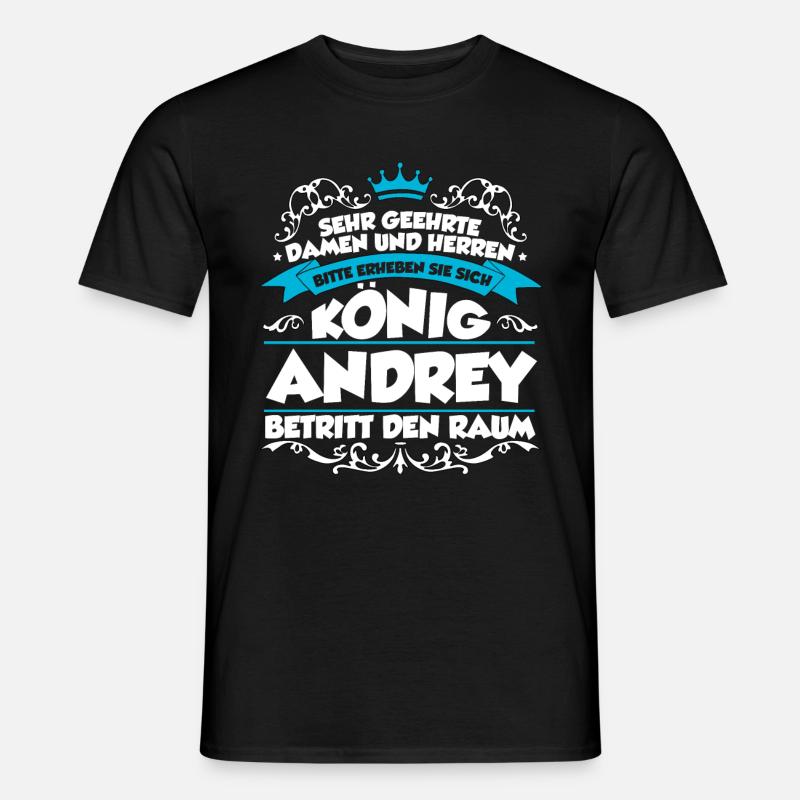 Andrey Name Design - Männer T-Shirt - Schwarz
