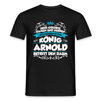 Arnold Name Design - Männer T-Shirt - Schwarz - Vorne - AI Model Male 178 light (178cm)