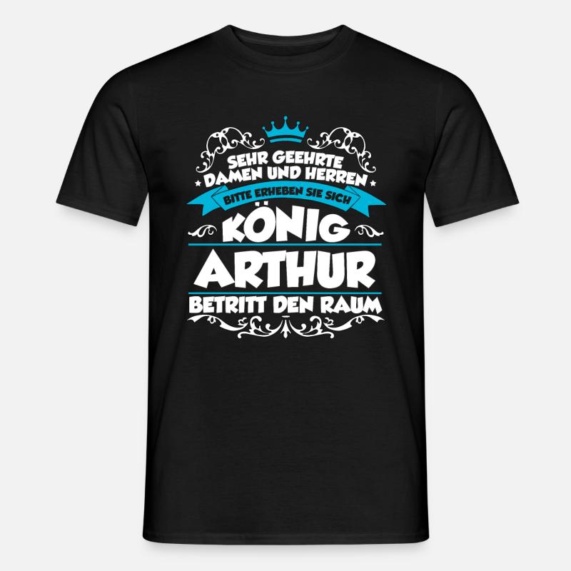Arthur Name Design - Männer T-Shirt - Schwarz