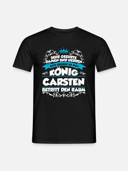 Carsten Name Design - Männer T-Shirt - Schwarz