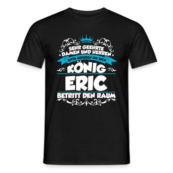 Eric Name Design - Männer T-Shirt - Schwarz - Vorne - AI Model Male 178 light (178cm)