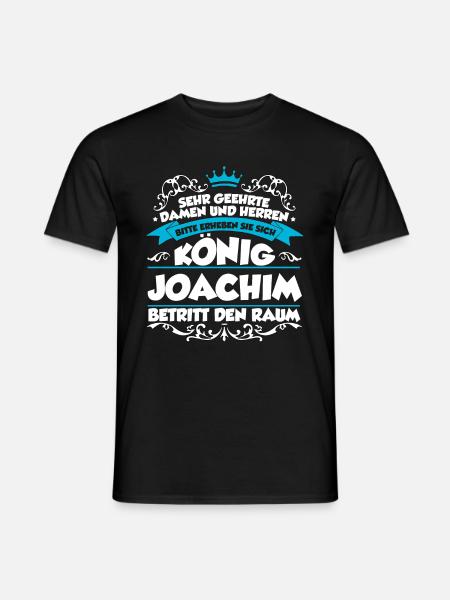 Joachim Name Design - Männer T-Shirt - Schwarz