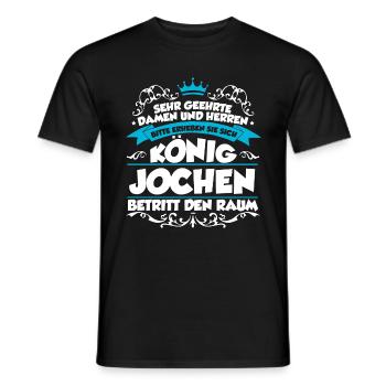 Jochen Name Design - Männer T-Shirt - Schwarz - Vorne - AI Model Male 178 light (178cm)