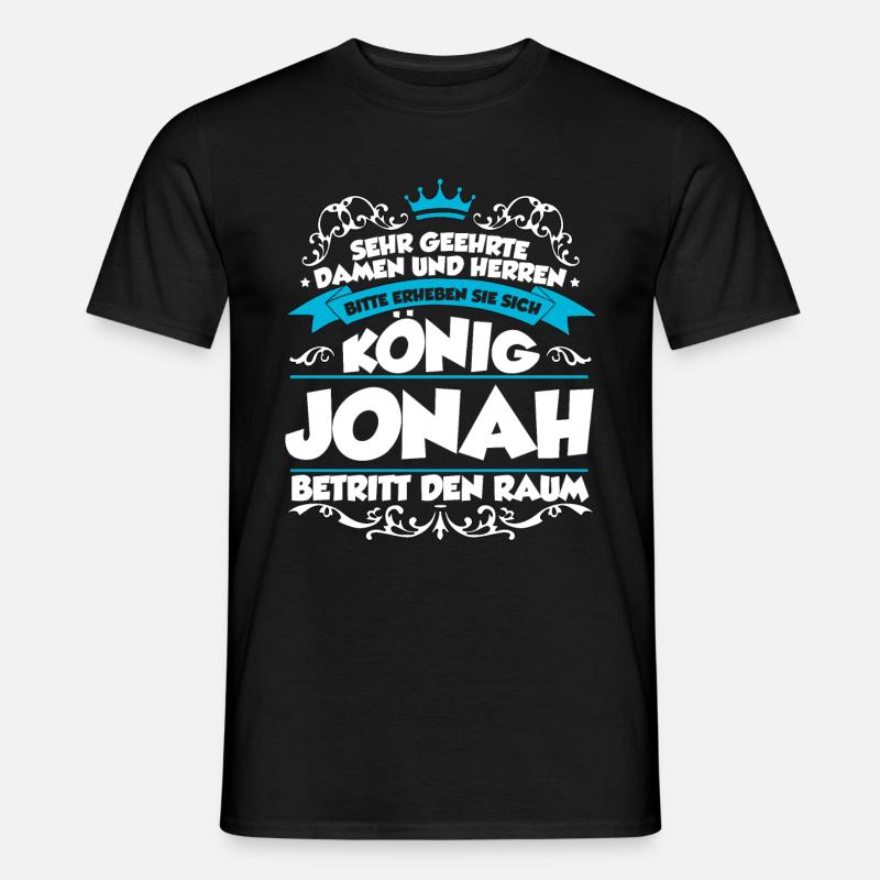 Jonah Name Design - Männer T-Shirt - Schwarz