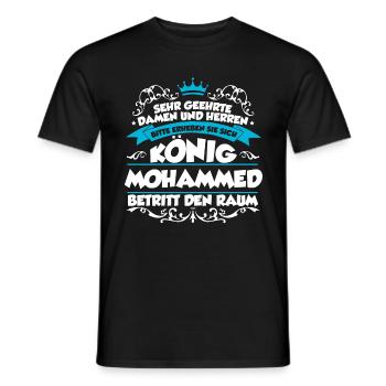 Mohammed Name Design - Männer T-Shirt - Schwarz - Vorne - AI Model Male 178 light (178cm)