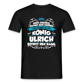 Ulrich Name Design - Männer T-Shirt - Schwarz - Vorne - AI Model Male 178 light (178cm)