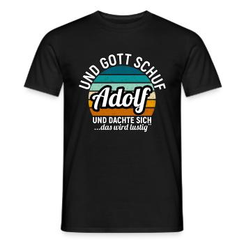 Adrian - Männer T-Shirt - Schwarz - Vorne - AI Model Male 178 light (178cm)