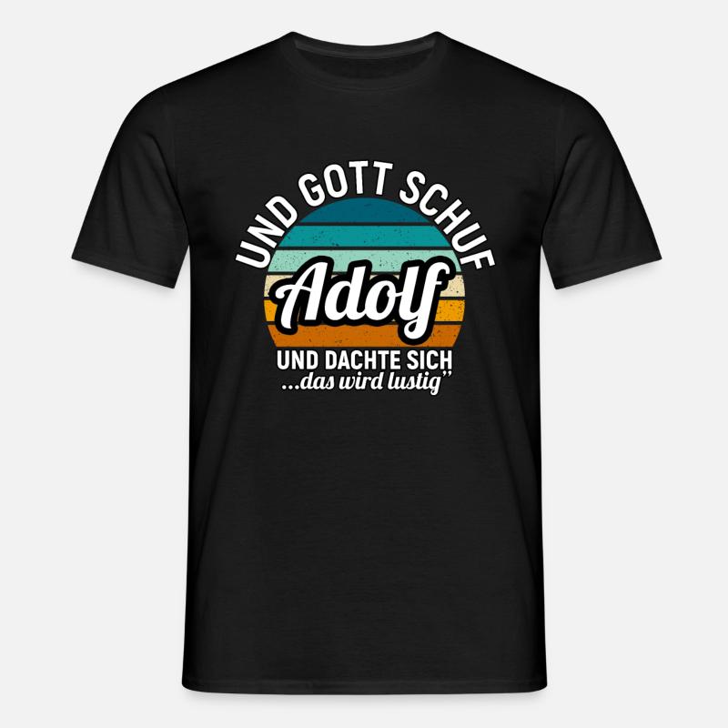 Adrian - Männer T-Shirt - Schwarz