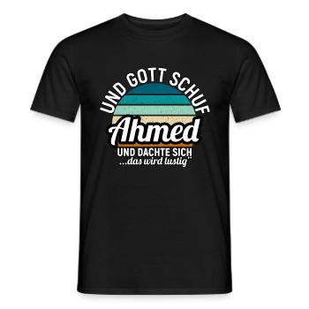 Albert - Männer T-Shirt - Schwarz - Vorne - AI Model Male 178 light (178cm)