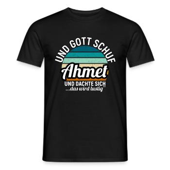 Alexander - Männer T-Shirt - Schwarz - Vorne - AI Model Male 178 light (178cm)