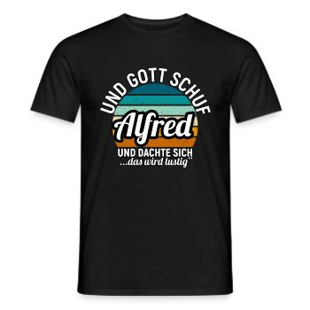 Andre - Männer T-Shirt - Schwarz - Vorne - AI Model Male 178 light (178cm)