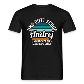 Anton - Männer T-Shirt - Schwarz - Vorne - AI Model Male 178 light (178cm)