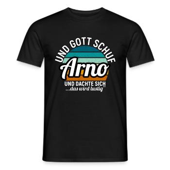 Arthur - Männer T-Shirt - Schwarz - Vorne - AI Model Male 178 light (178cm)