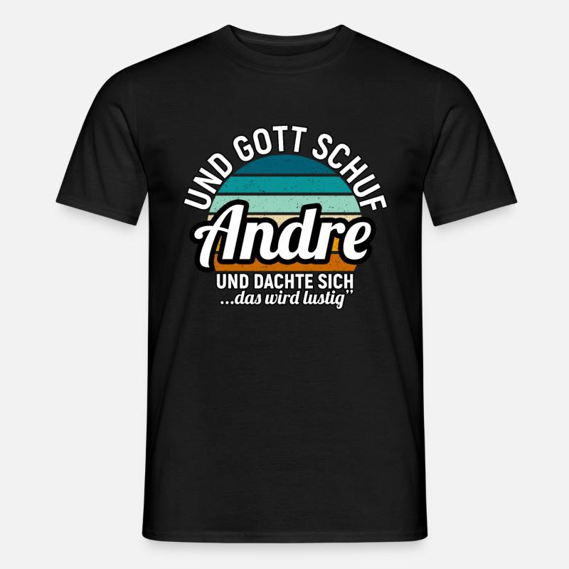 Andreas - Männer T-Shirt - Schwarz
