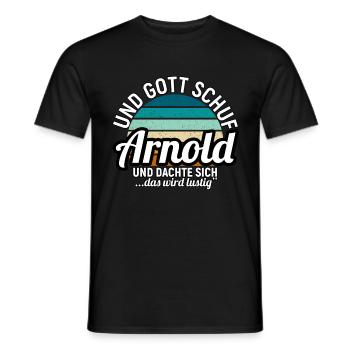 Artur - Männer T-Shirt - Schwarz - Vorne - AI Model Male 178 light (178cm)
