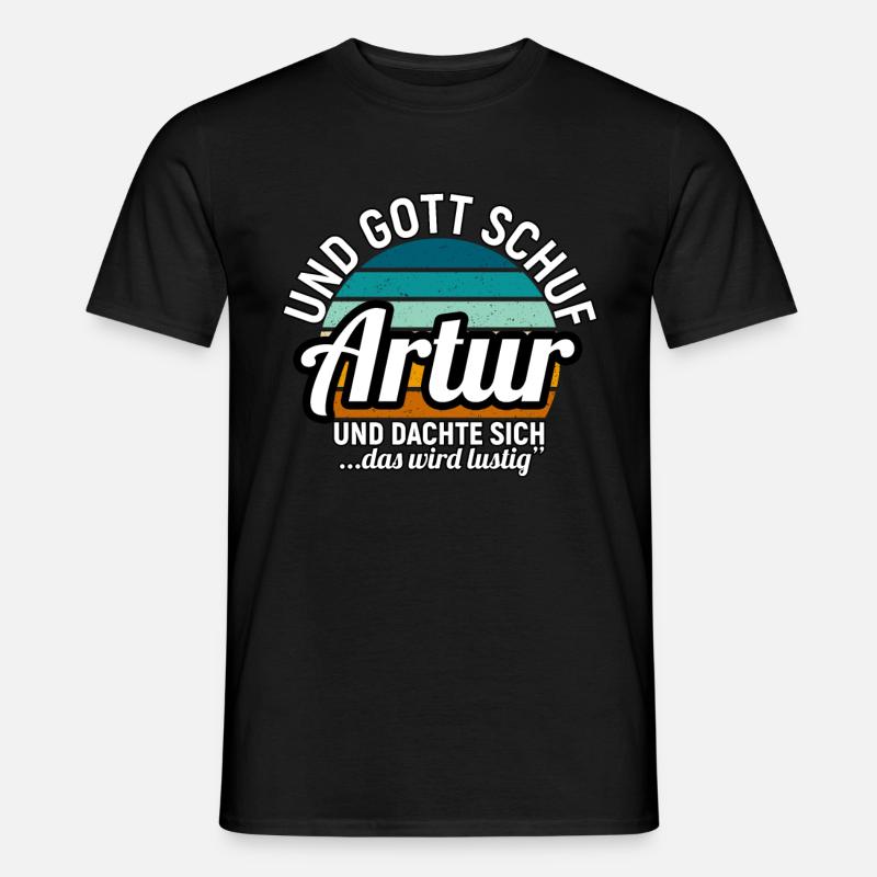 Bastian - Männer T-Shirt - Schwarz