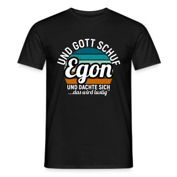 Emil - Männer T-Shirt - Schwarz - Vorne - AI Model Male 178 light (178cm)