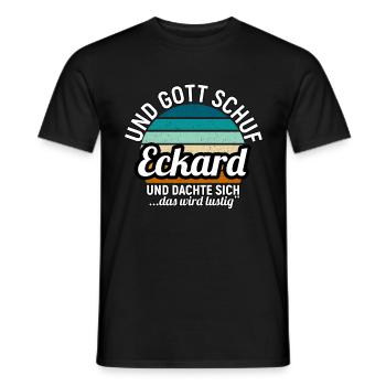 Edgar - Männer T-Shirt - Schwarz - Vorne - AI Model Male 178 light (178cm)