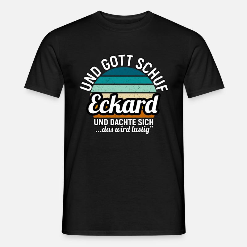 Edgar - Männer T-Shirt - Schwarz
