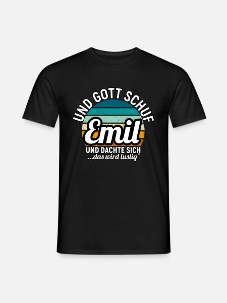 Erhard - Männer T-Shirt - Schwarz