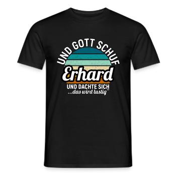 Erich - Männer T-Shirt - Schwarz - Vorne - AI Model Male 178 light (178cm)