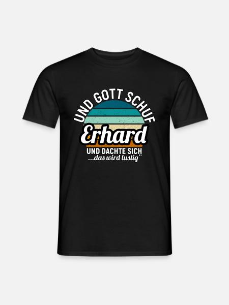 Erich - Männer T-Shirt - Schwarz
