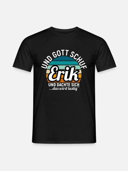Erwin - Männer T-Shirt - Schwarz