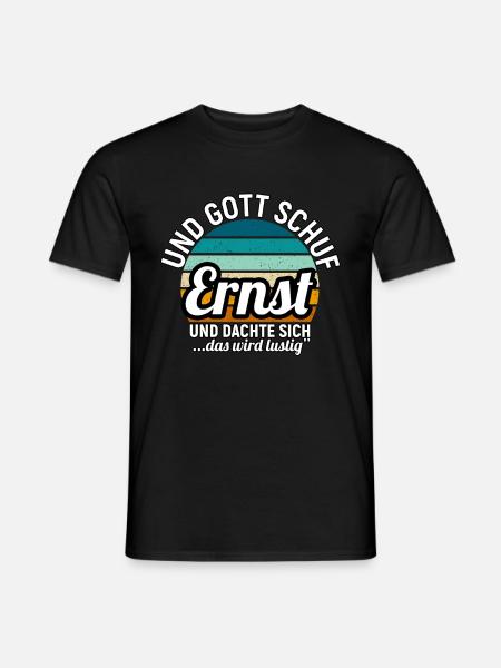 Eugen - Männer T-Shirt - Schwarz