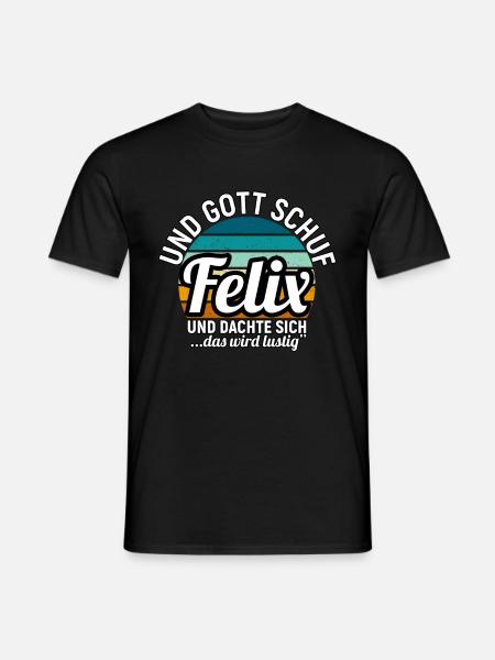 Florian - Männer T-Shirt - Schwarz