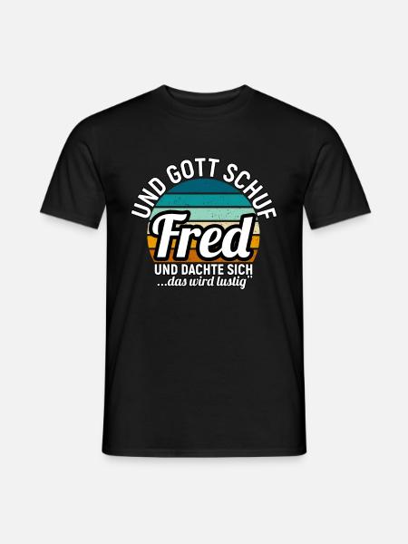 Fred - Männer T-Shirt - Schwarz