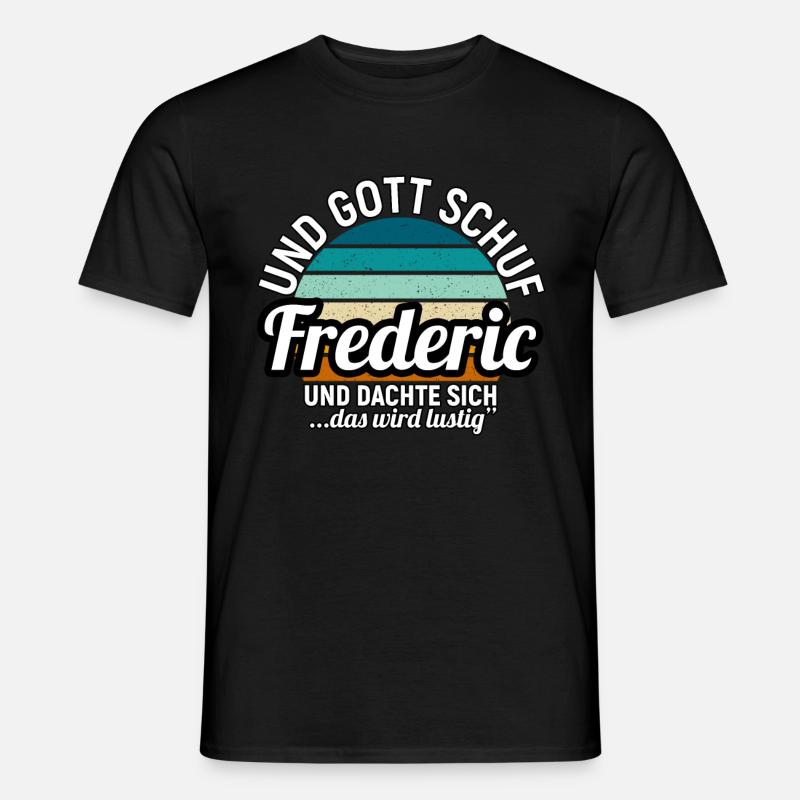 Frederic - Männer T-Shirt - Schwarz