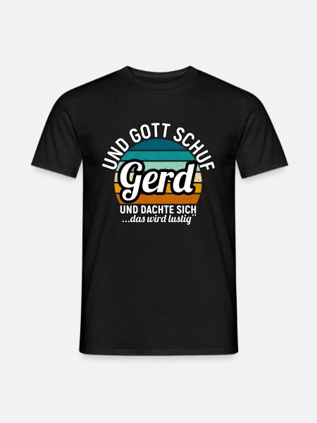Gerd - Männer T-Shirt - Schwarz